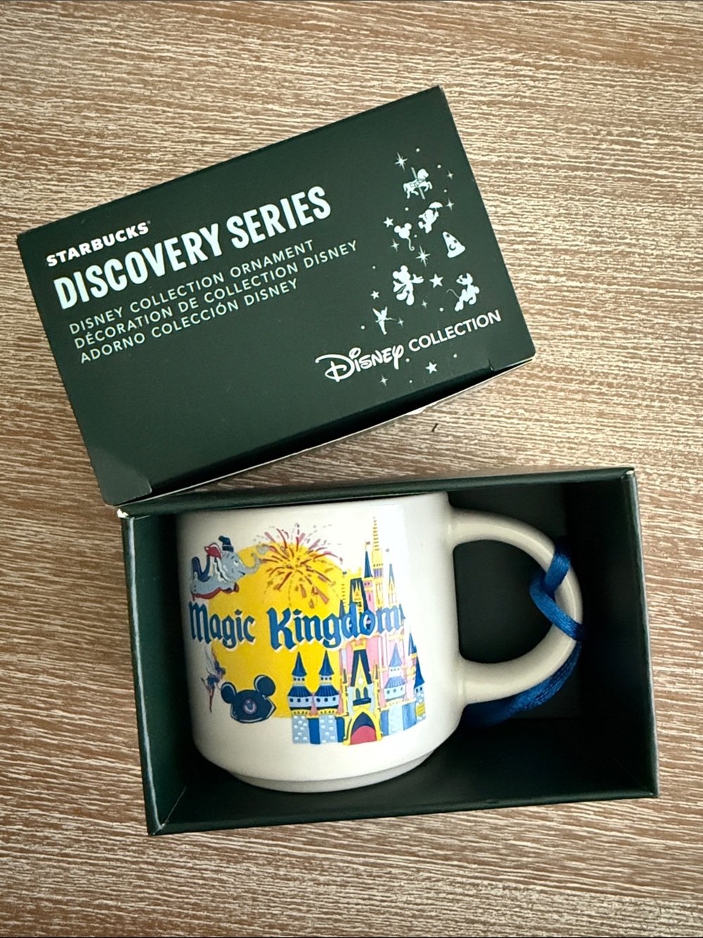 Starbucks Disney Collection Magic Kingdom White Ceramic Ornament Mug